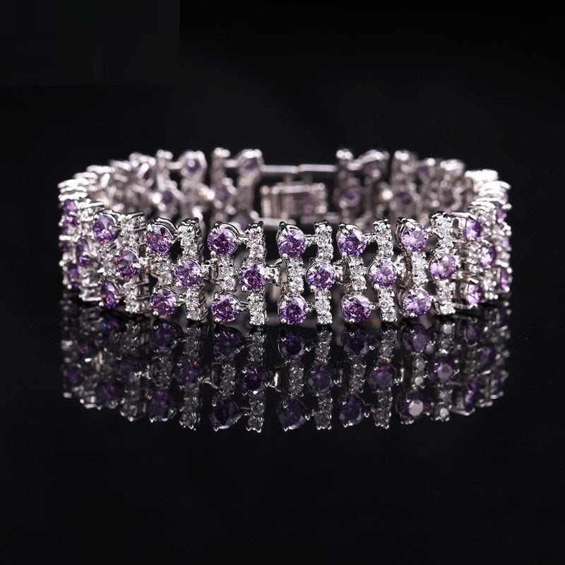 Factory Hot Sale All-match AAA Zircon Bracelet High-end Hand