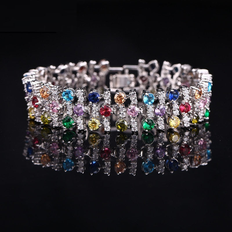 Factory Hot Sale All-match AAA Zircon Bracelet High-end Hand